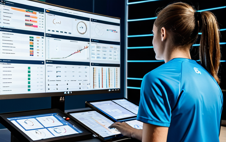 High-Tech Volleyball Analysis**

"A state-of-the-art sports analytics lab with multiple screens displaying volleyball match data, charts, and player performance metrics. In the foreground, a data scientist in a professional outfit analyzes the data with focused intensity. Background elements include holographic displays of volleyball players in action. Clean, modern aesthetic. Safe for work, appropriate content, fully clothed, professional setting, perfect anatomy, correct proportions, natural pose, high quality."

**