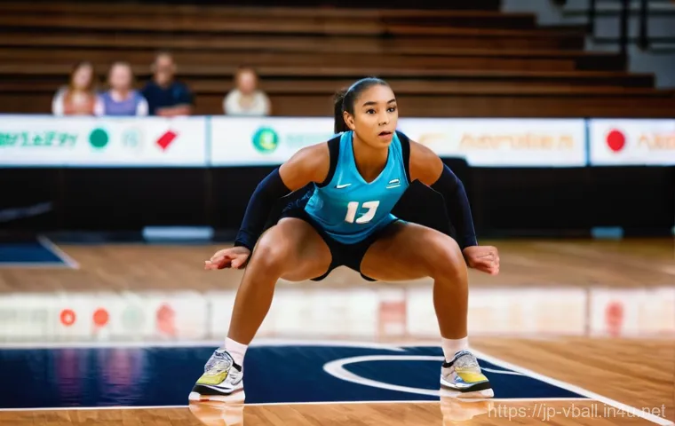 배구 경기 중 부상 예방 - **Dynamic Volleyball Warm-up:**
    A vibrant, medium shot of a female volleyball player, in her lat...