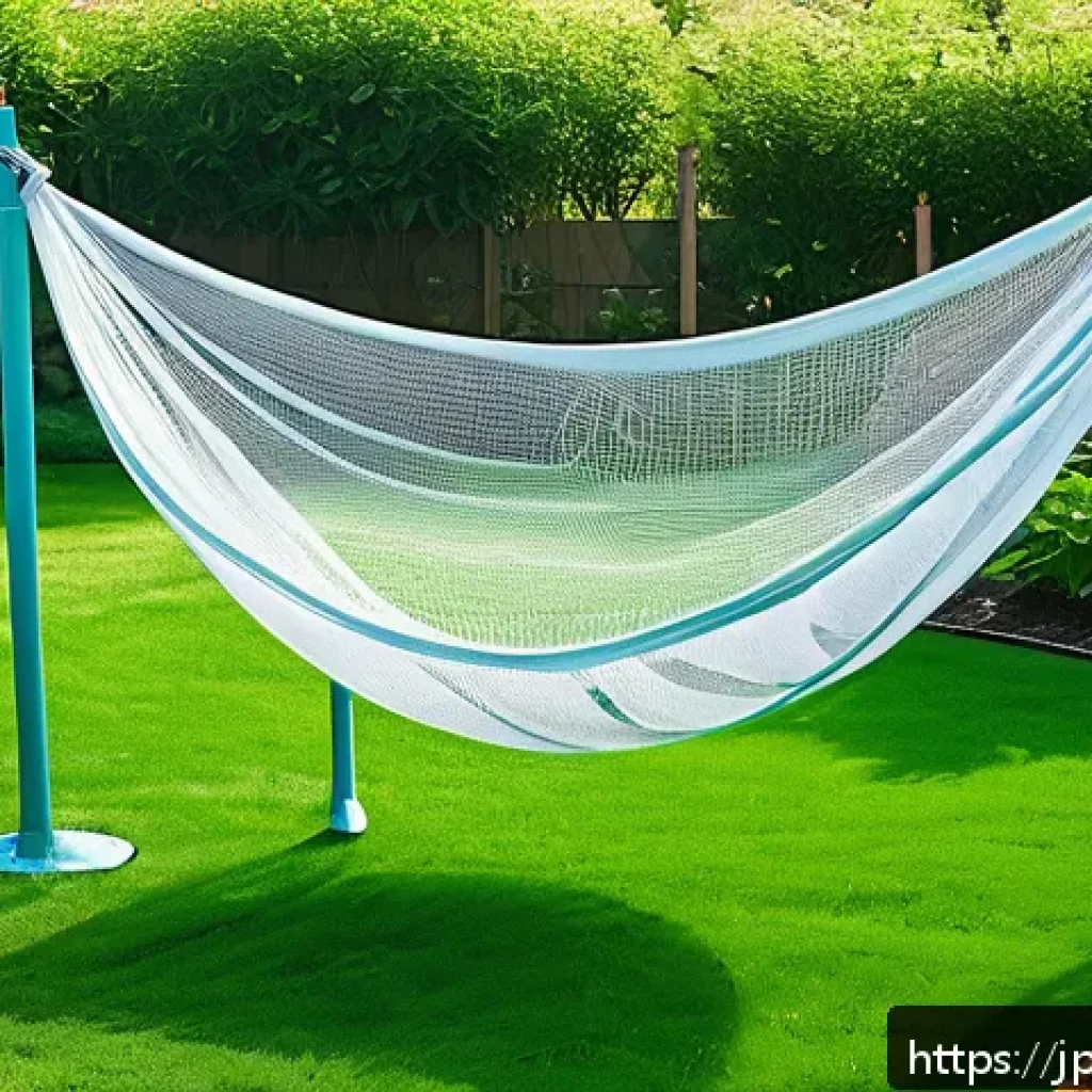 배구 네트 브랜드 비교 - A detailed outdoor garden scene showcasing a fine-mesh polyester bug net stretched around a vibrant ...