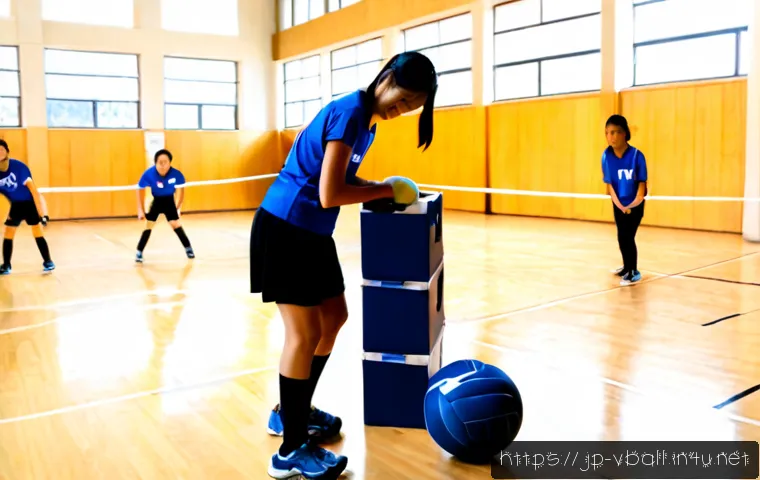 배구 관련 기부 활동 - Photorealistic community volleyball donation drive in a bright Japanese school gymnasium, diverse ad...